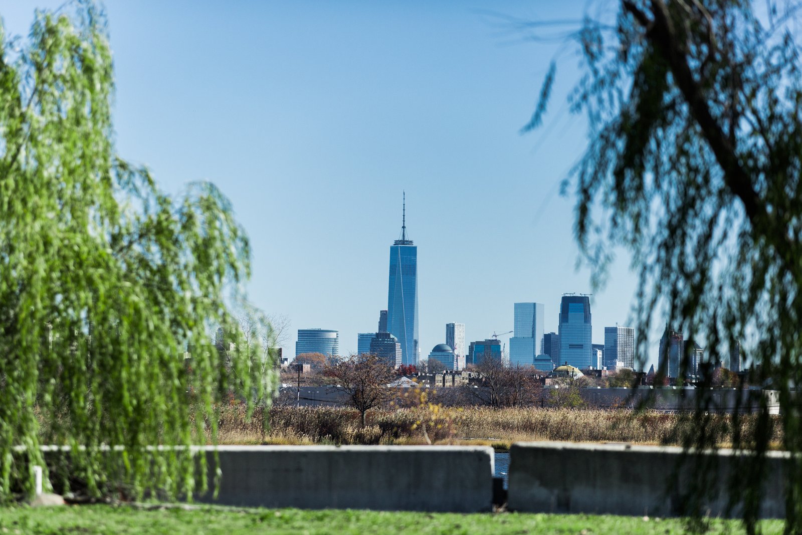 View of Manhattan skyline from Kearny Point.