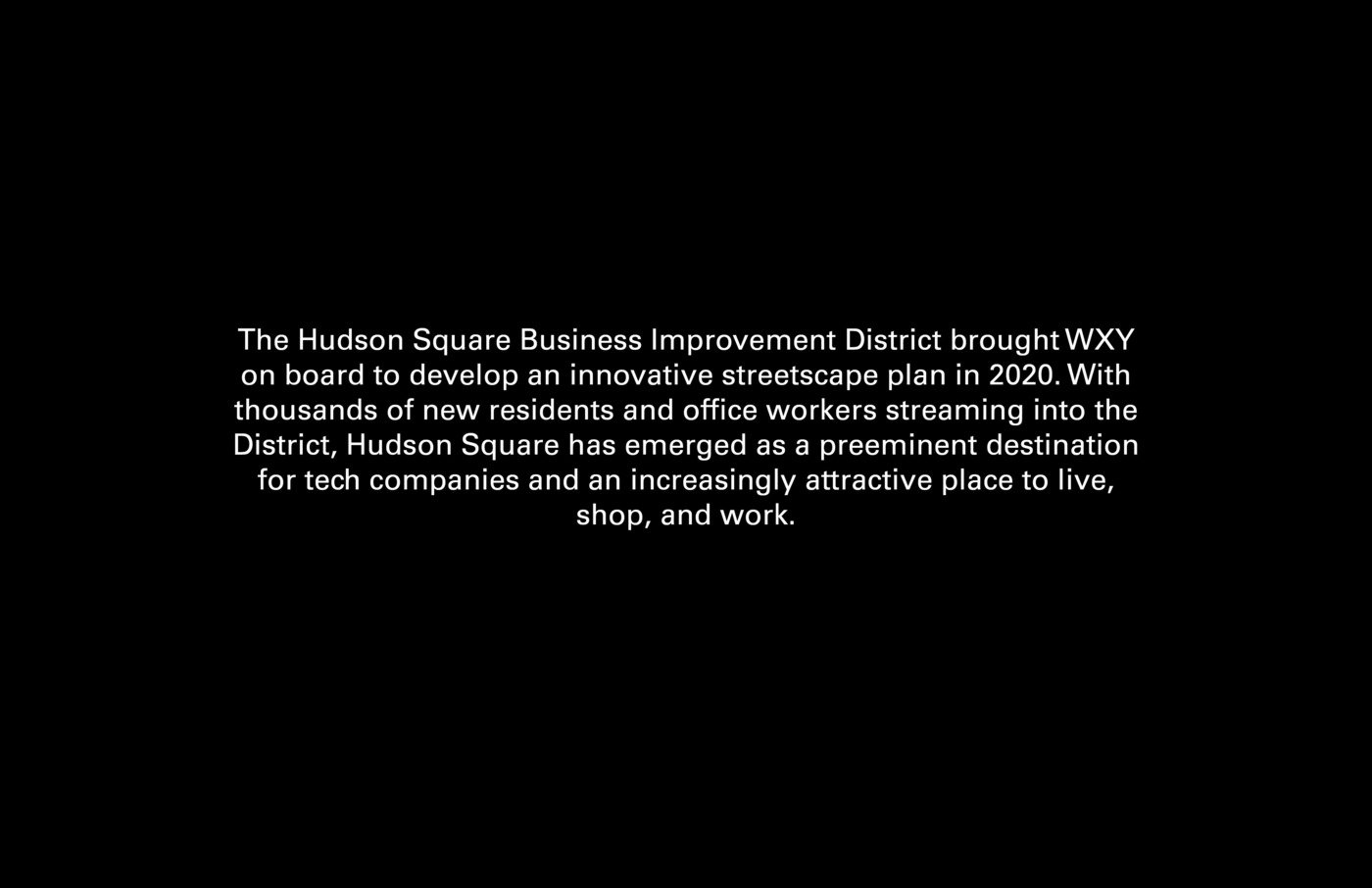 Hudson Square Streetscape Plan & COVID-19 Toolkit